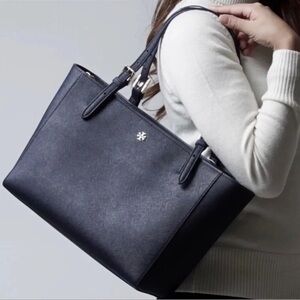 Tory Burch Navy Tote Bag